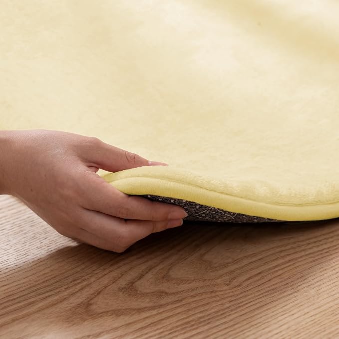 1.3" Thick Baby Floor Play Mat, 50x50 Padded Foam Mat, Vanilla | Memory Mat for Baby to Play on Floor Waterproof Easy Care with Non-Slip Tummy Time Play Mat for Nursery Playroom Classroom