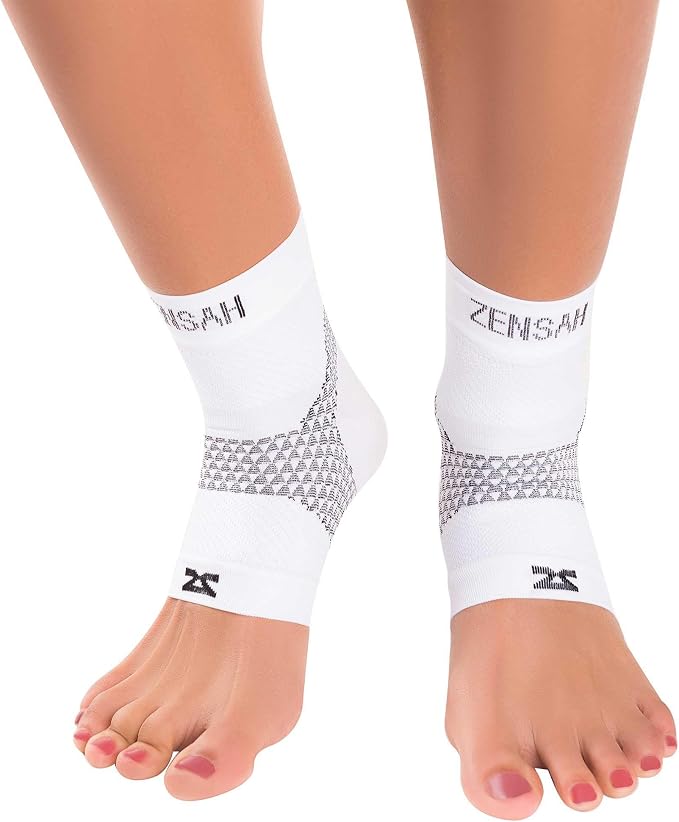 Zensah Plantar Fasciitis Sleeve - Relieve Heel Pain, Arch Support, Reduce Swelling - Compression Foot Sleeve, PF Sock
