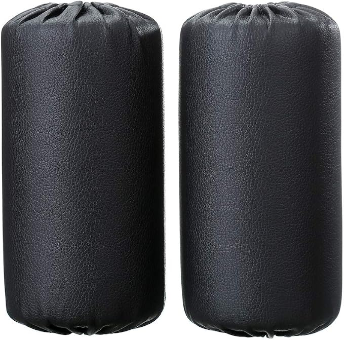 Foam Foot Pads Rollers Set of a Pair (7"x3.5"x20mm) for Home Gym Exercise Machines Equipments Replacements with 1 Inch Rod