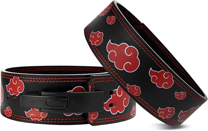Anime Weight Lifting Lever Belt | 10mm Premium Leather Weightlifting Belt for Powerlifting, Bodybuilding, Deadlift, Squats, Exercise Workout | Heavy Duty Gym Belt Best for Men & Women