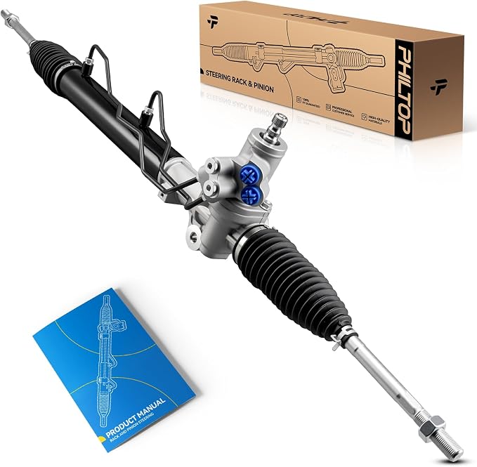 PHILTOP Power Steering Rack and Pinion Compatible with Infiniti I30 2000-2001, Nissan Maxima 2000-2001, Maxima GXE 2002-2003 All Models, Hydraulic Rack and Pinion Replace 26-3016