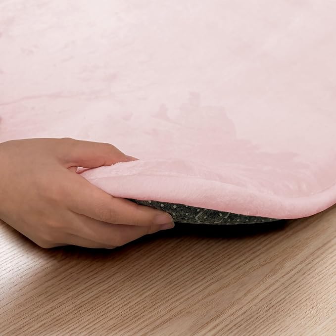 1.5" Thick Baby Play Mat for Floor, 39x59 Soft Foam Mats, Baby Pink | Memory Mat for Baby to Play, Waterproof Easy Care with Non-Slip Tummy Time Play Mat for Nursery Playroom Classroom