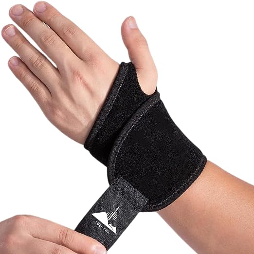 2-Pack Universal Wrist Braces - Support for Left & Right Hand | Versatile, adjustable wrist support for sports & daily active wear. Relieves carpal tunnel pain without limiting mobility
