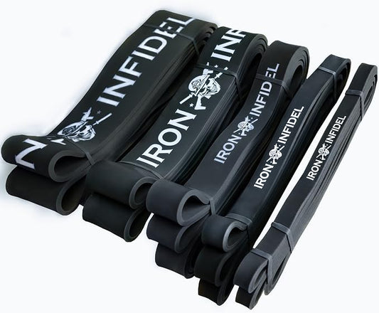 Pull Up Assistance Bands for Working Out - Resistance Bands Set for Men, Exercise, Workout, Fitness, Strength, Weightlifting, Training, Powerlifting, Stretch, Crossfit WOD