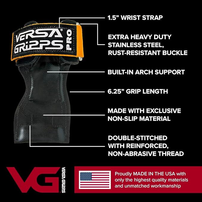 VERSA GRIPPS® PRO Wrist Straps, Choose Size and Color