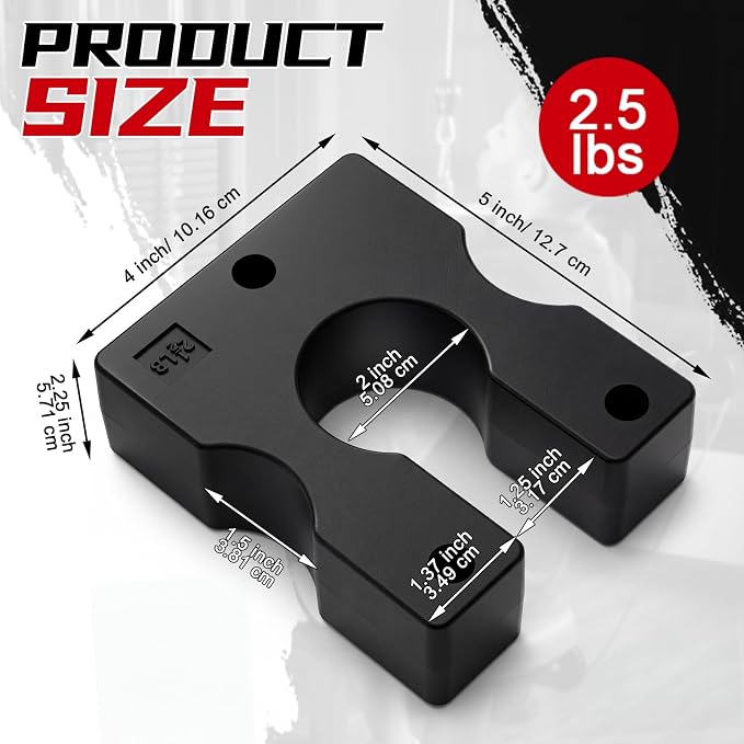 5 Lbs/ 2.5 Lbs Weight Stack Adapter Plates Add on Weight More Resistance for Gym Accessories Machines