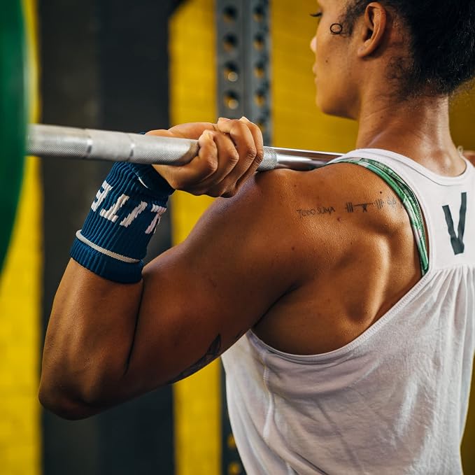 Velites Flexible Fabric Wrist Wrap for Crossfit, Bar, One Size | Provides support and security in every CrossFit workout, made from microfibre, double layer, medium-high stiffness.