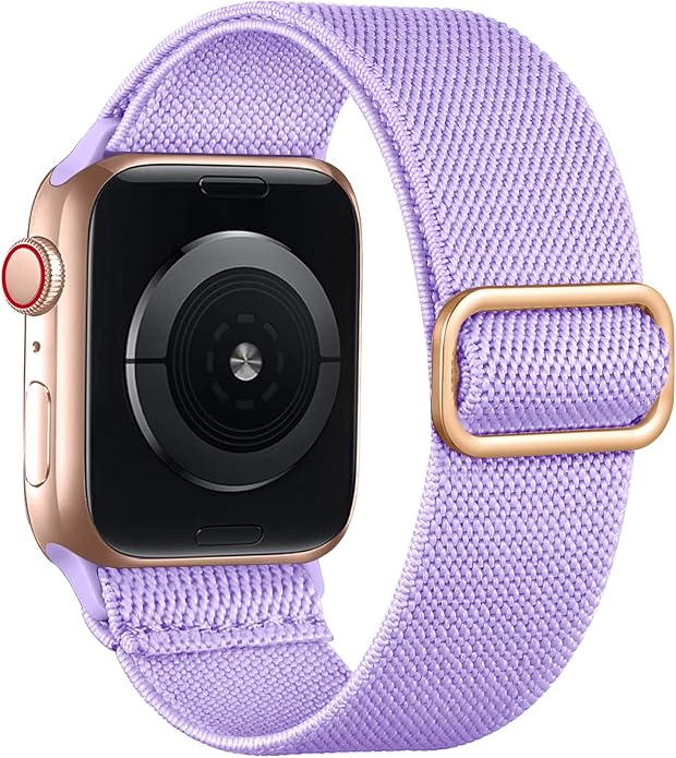 Lerobo Braided Band Compatible with Apple Watch Series 11 10 9 8 7 46mm 45mm 41mm Ultra SE 3 2 1 49mm Series 6 5 4 3 44mm 40mm 38mm 42mm Men iWatch Bands Women Stretchy Nylon Solo Loop Sport Strap