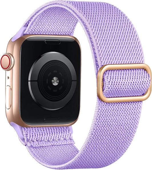 Lerobo Braided Band Compatible with Apple Watch Series 11 10 9 8 7 46mm 45mm 41mm Ultra SE 3 2 1 49mm Series 6 5 4 3 44mm 40mm 38mm 42mm Men iWatch Bands Women Stretchy Nylon Solo Loop Sport Strap