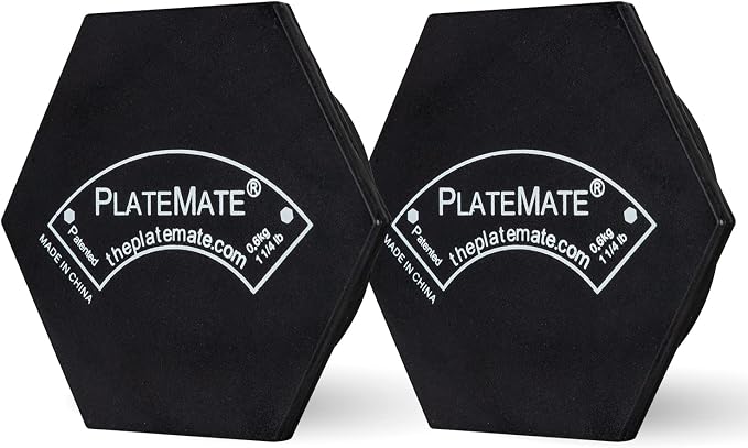 PlateMate Microload Pair Magnetic Weights - Choose Between 1.25 lbs or 2.5 lbs Hex