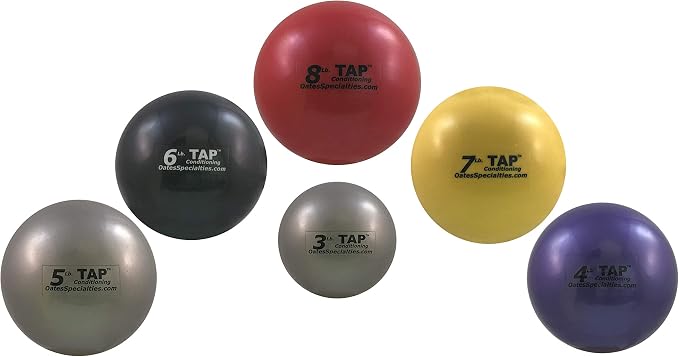 TAP Conditioning Mini-Medicine Ball | Used As a Replacement for Small Dumbbells | Used for Indoor Shot Put (Training Only) | Increase Grip Strength | Use for Slams, Tosses, and Throws