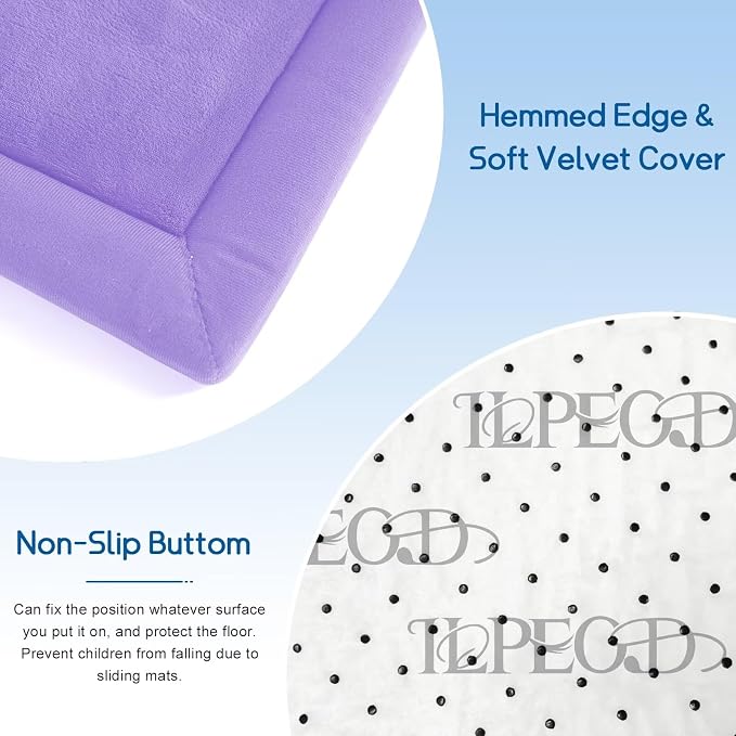 Baby Play Mat for Floor Nursery Muscle Mat Area Rug Playroom Rug 59x79" Elastic Foam 1.3" Thick Crawling Mat for Babies,Toddlers, Infants (Lavender)