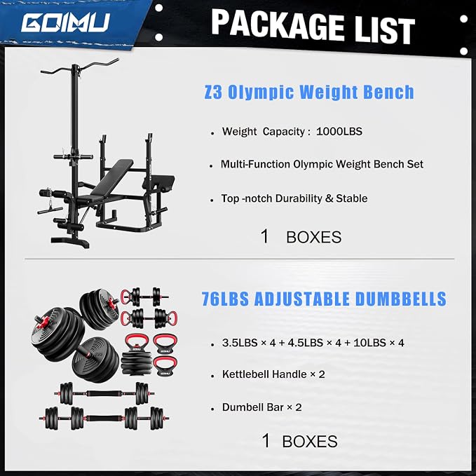 Z3 900LBS Olympic Weight Bench Set with Leg Extension, 9 in 1 Workout Press with Preacher Curl Pad and LAT Pulldown, Strength Training Bench for Home Gym