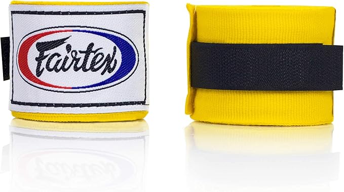Fairtex HW2 Elastic Cotton Handwraps, 120' and 180" Full Length Hand Wraps-Many Colors