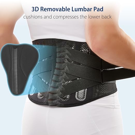 Double-Cross Comfort Back Support - Premium Back Brace for Lower Back Pain, Muscle Spasm, Strains, Arthritis, Sciatica, Injury Recovery, Rehabilitation (Medium)