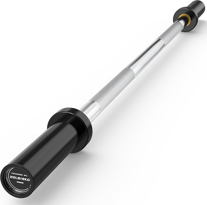 HANDBODE Olympic Barbell, 4FT, 5FT, 6FT & 7FT Weight Bar, Multiple Options | 2-Inch Needle Bearings, Hard Chrome Coating, Knurled Grip, Powerlifting, Bench Press, Deadlift, Squat, Hip Thrusts And Cleans