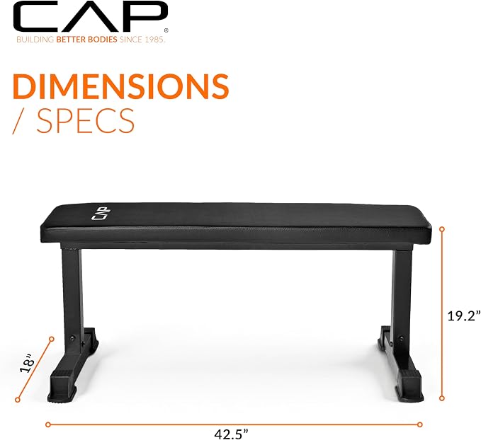 CAP Barbell Flat Weight Bench Color Series