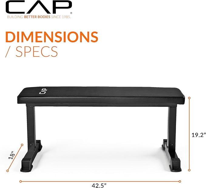 CAP Barbell Flat Weight Bench Color Series