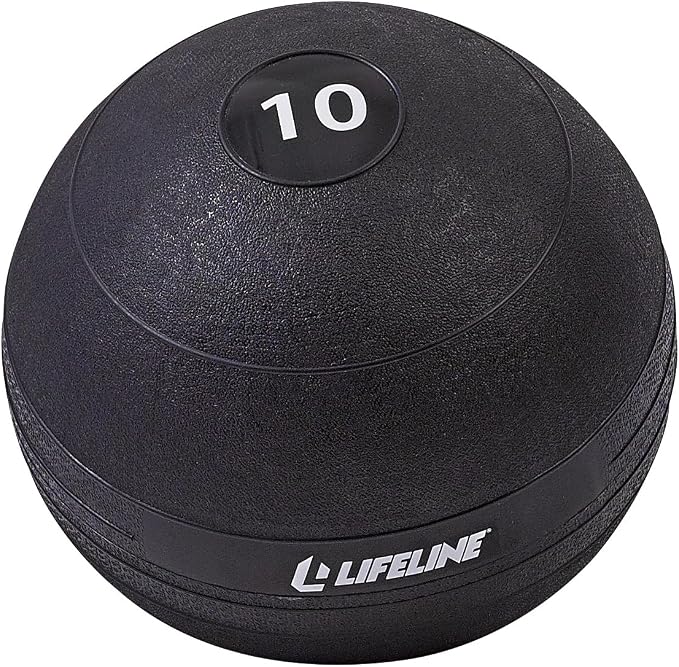 Lifeline Fitness Weighted Slam Ball - Easy to Grip Slam Ball for Home Gym and HIIT Workouts
