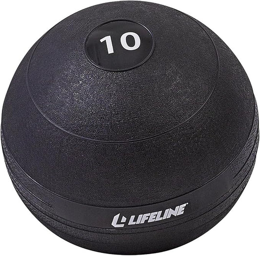 Lifeline Fitness Weighted Slam Ball - Easy to Grip Slam Ball for Home Gym and HIIT Workouts