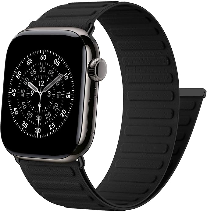 Magnetic Link Sport Band Compatible with Apple Watch Bands for Men Women | Patented Solo Loop Band 40mm 38mm 41mm 44mm 45mm 42mm 49mm, Sport Strap for iWatch Series 11 10 9 8 7 6 5 4 3 2 1 Ultra SE