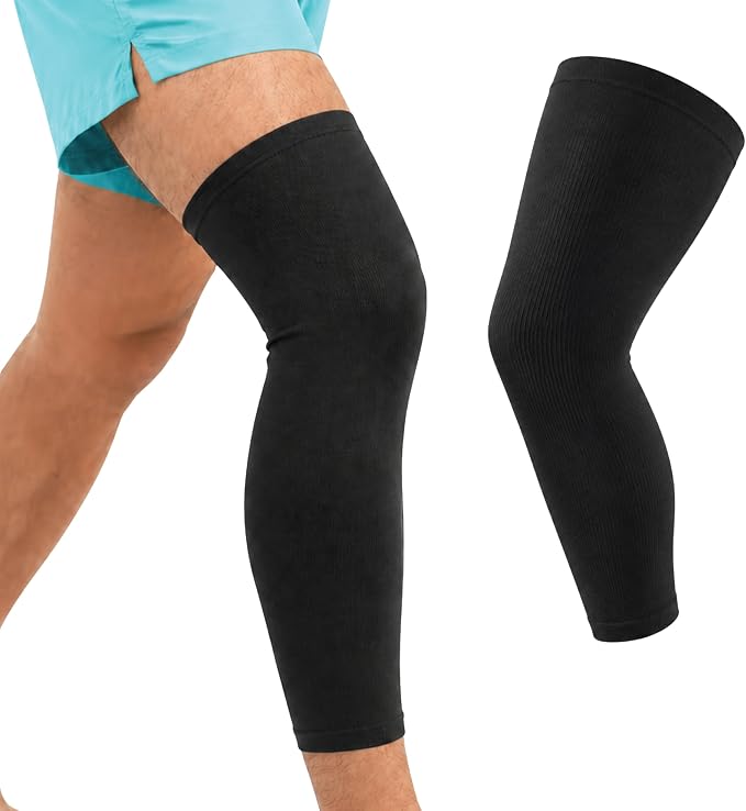 Doctor's Choice Full Leg Compression Sleeve, 10-20 mmHg, Men & Women | Graduated Support, Breathable Moisture-Wicking Fabric, Non-Binding Fit, Ideal for Recovery, Daily Wear, Running & Active Life