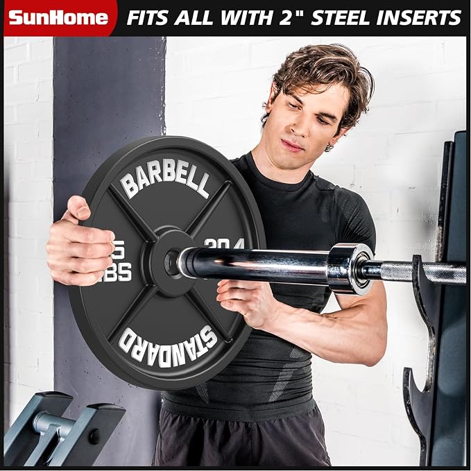 SunHome Smith Machine, 2000LBS Power Cage Squat Rack with Smith Bar, LAT Pull-Down Systems, Cable Crossover Machine for Home Gym