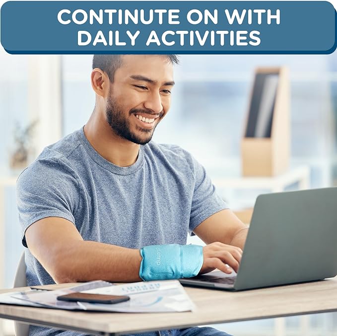 Comfytemp Wrist Ice Pack Wrap Carpal Tunnel Relief Wrist Brace, 2 Packs | FSA Eligible HSA, Gel Ice Packs for Injuries Reusable for Pain Relief, Thumb Hand Ice Pack, Hot Cold Compress Hand Brace