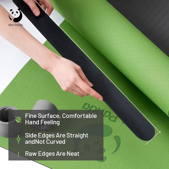 Yoga Mat Strap Slap Band, One Snap Keeps Mats Tightly Rolled, Heavy-Duty Clasp Fits Most Size Mats(24" L X 2" W)