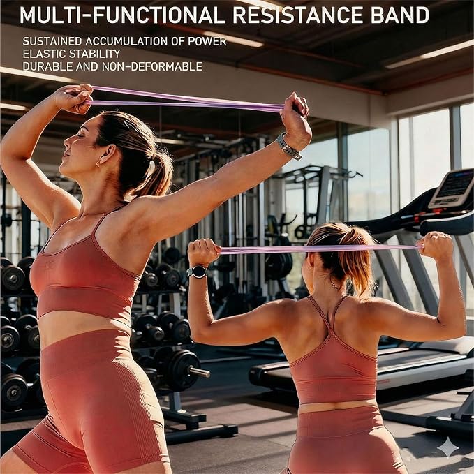 Resistance Bands with Handles,Figure 8 Resistance Band Elastic Fitness Bands Exercise Band for Home Yoga Gym Workout