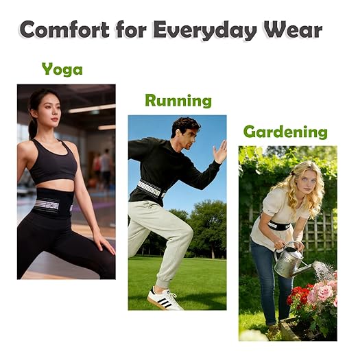 Lightweight Back Brace for Women Men, Pain Relieving Narrow Lumbar Support | Adjutable Dual Compression Support Belt Alleviates Pain in Lower Back Leg Pelvis Hip Spine Sciatica/Good for Work&Excercise