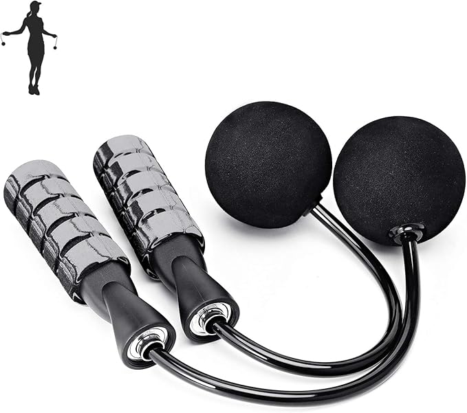 Jump Rope, Training Ropeless Skipping Rope for Fitness, Adjustable Weighted Cordless Jump Rope for Men and Women