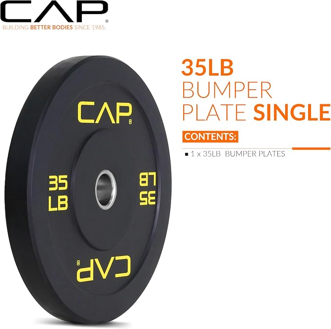 CAP Barbell Rubber Olympic Bumper Plate | Multiple Options/Colors