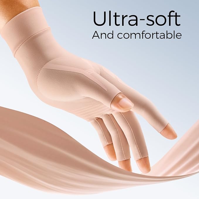 FREETOO All-Around Compression Arthritis Gloves for Women Men for Pain | Carpal Tunnel Relief,Hand Compression,Swelling,Trigger Finger,Edema;Crochet,Typing,Sleeping,Work,Gaming,Driving,Daily Use