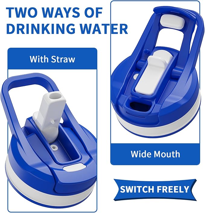 1 Gallon Water bottle, 128 oz Shatterproof Reusable Worksite Camp Flask with Straw and Flip Top Lid, Large Sports Bottle with OZ & ML Measurement Marks