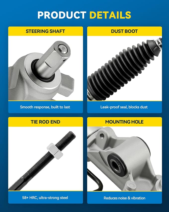 PHILTOP Power Steering Rack and Pinion for Taurus, Flex, Five Hundred | 2007-2007 Five Hundred, 2008-2009 Taurus X, Sable, 2008-2012 Taurus, 2009-2012 Flex, 2009 MKS, 2010-2012 MKT, 2007 Montego