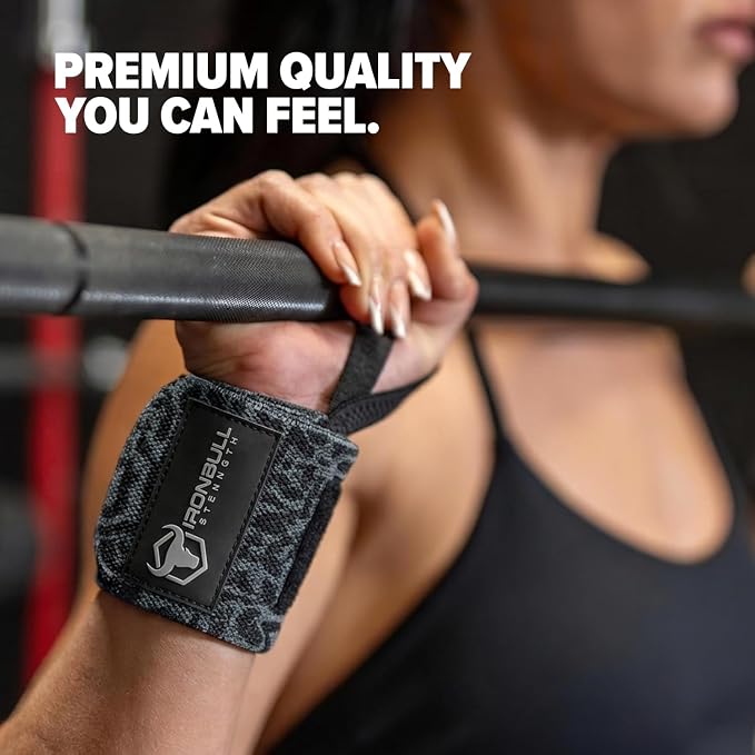 Wrist Wraps for Weightlifting (USPA & IPL Approved) - 18” Premium Quality Wrist Straps for Weightlifting - Weight Lifting Wrist Wraps with Thumb Loop - Best Gym Wrist Wraps for Lifting Weights, Curls & Dips - Lifting Wrist Wraps for Bench, Powerlifting...