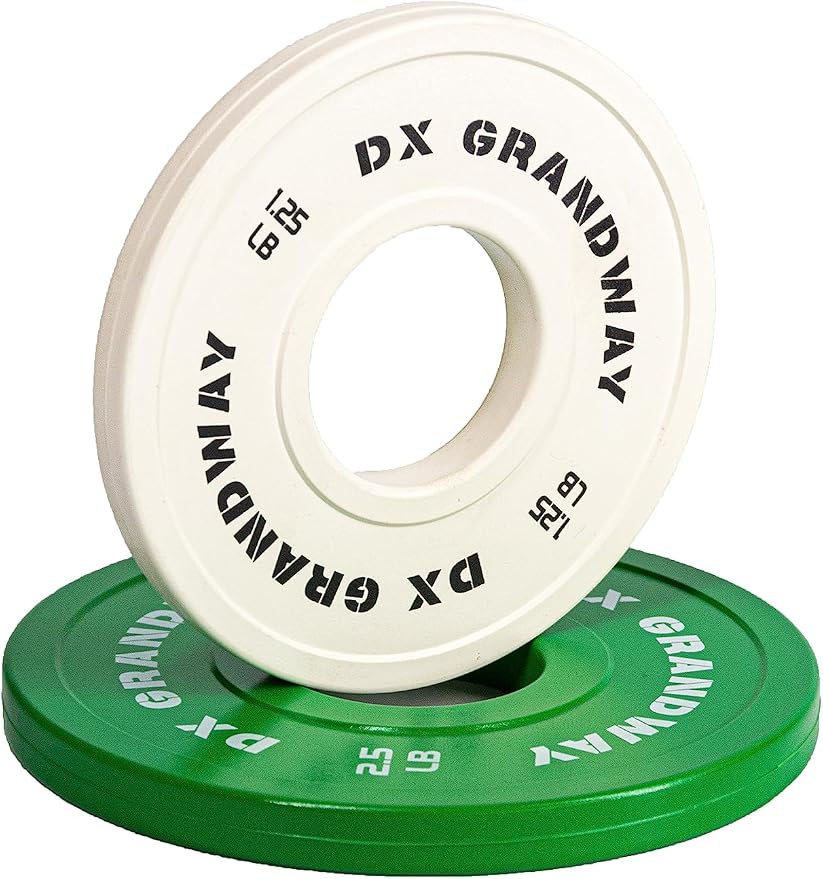 Fitness Change Weight Plates 1.25LB 2.5LB 5LB Pairs Support Plates Olympic Plates for Weight Lifting Bumper Weight Plates Steel Rubber Strength Training Weight Plates