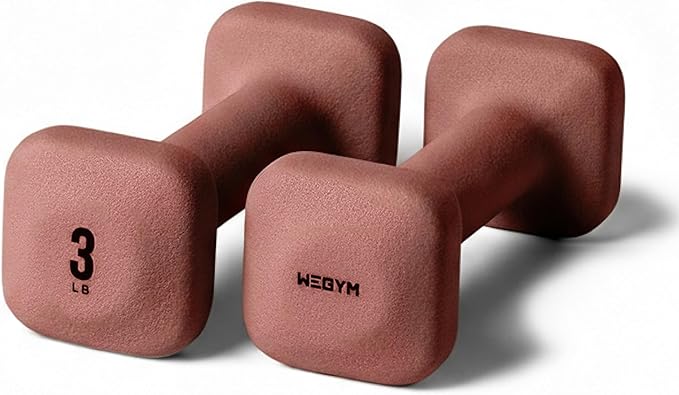 WeGym Square Dumbbells for Home Gym, Hand Weights for Strength Training
