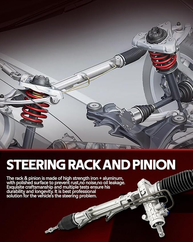 Torchbeam Power Steering Rack & Pinion Assembly Fit for 2013-2018 RAV4 Adventure/Limited/Platinum/SE, 2015-2017 NX200t, 2015-2021 NX300h, Hydraulic System Steering, Replaces OEM 24-26012