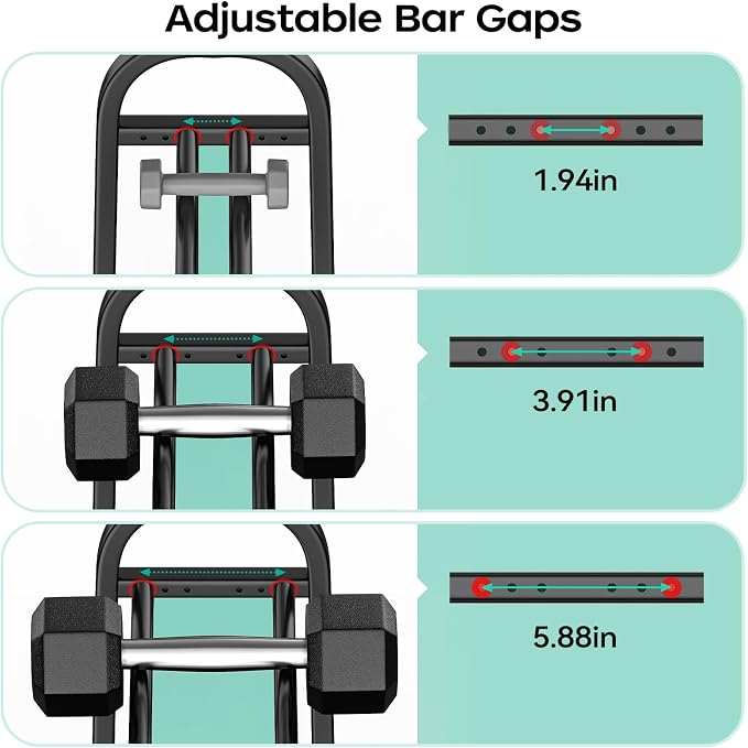 3 Tier Dumbbell Rack - Weight Rack for Home Gym: 360LB, Stand Only | Heavy Duty Adjustable Storage Rack with Hooks, Dumbbell Stand & Weight Holder, Organizer Shelf for Home Gym