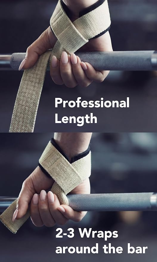 Fitgriff® Lifting Wrist Straps for Weightlifting, Gym, Deadlift, Workout (Made of Premium Cotton & Padded) - Men & Women
