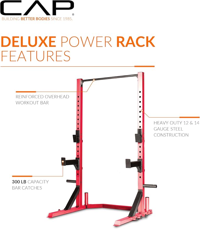 CAP Barbell FM-8000F Deluxe Power Rack Color Series
