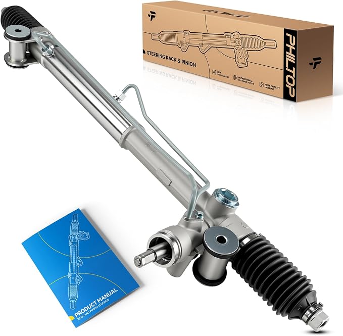 PHILTOP Power Steering Rack & Pinion Assembly for Trailblazer, Envoy, Trailblazer EXT, Ascender, Rainier, 9-7x, Envoy XL, Envoy XUV, Bravada, Hydraulic Steering, OEM Replacement 22-1014