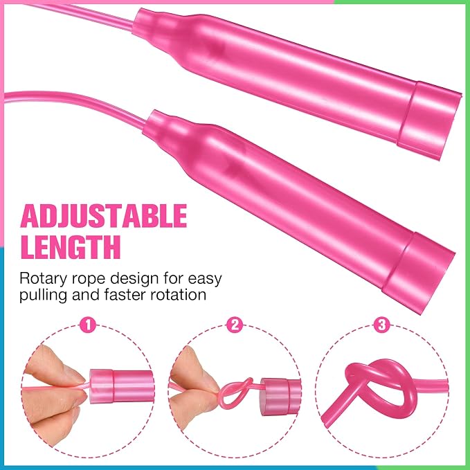 30 Pcs Jump Ropes for Kids Bulk Colorful Plastic Jump Ropes 7.5 ft Adjustable Skipping Rope for Boys Girls, Outdoor Fun Activity Birthday Party Favor