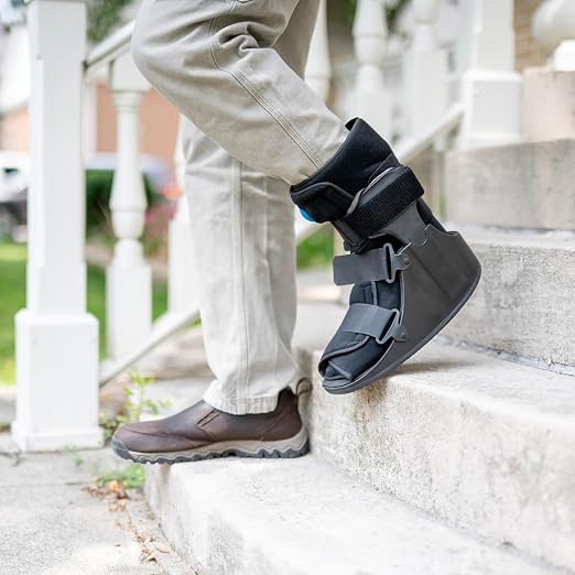United Ortho Short Air Cam Walker Fracture Boot, Small, Black