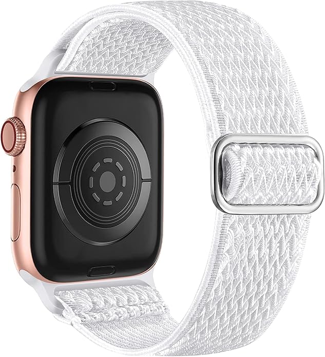 Lerobo Stretchy Nylon Solo Loop Band, Compatible with Apple Watch Series 11 10 9 8 7 6 5 4 3 SE3/2/1 Ultra3/2/1, Adjustable Strap for iwatch Band 44mm 45mm 46mm 49mm 42mm 40mm 41mm 38mm for Women Men
