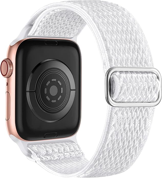 Lerobo Stretchy Nylon Solo Loop Band, Compatible with Apple Watch Series 11 10 9 8 7 6 5 4 3 SE3/2/1 Ultra3/2/1, Adjustable Strap for iwatch Band 44mm 45mm 46mm 49mm 42mm 40mm 41mm 38mm for Women Men