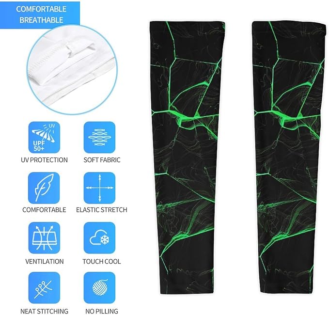 Marble Sports Compression Arm Sleeves for Men & Women - Youth Arm Sleeve Baseball Volleyball Sleeves & Basketball Sleeve