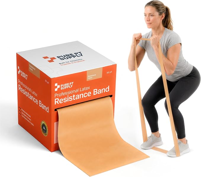 Pure PT Premium Latex Resistance Band – Elastic Exercise Bands | Premium latex resistance band for strength training, yoga & physical therapy | Elastic Workout Bands | Exercise Bands